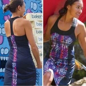 Title Nine Dialamete Racerback Geo Print Dress, Large